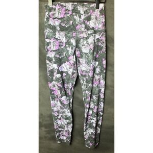 Lululemon Align Pant II 25" Floral Illusion Ice Grey Multi Size 6 Leggings